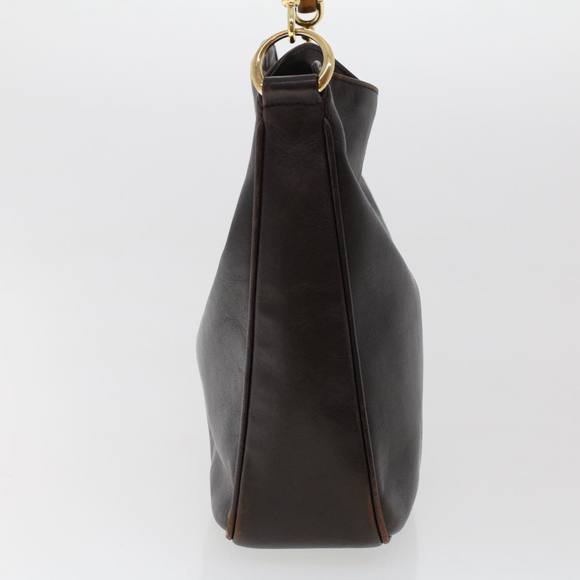 GUCCI Bamboo Hand Bag Leather 2way Dark Brown 01 1638 200047 Auth 49450 - Picture 3 of 16